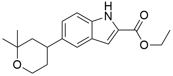 5-(2,2-二甲基四氢-2H-吡喃-4-基)-1H-吲哚-2-羧酸乙酯